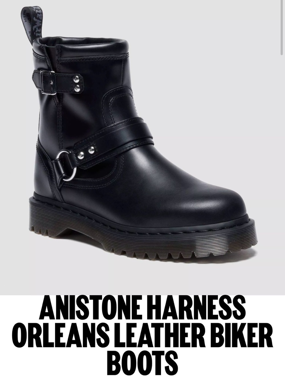 ANISTONE HARNESS
ORLEANS LEATHER BIKER BOOTS